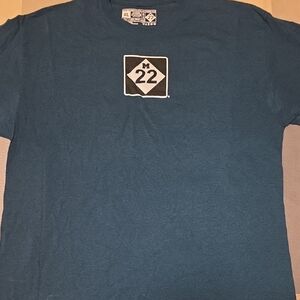 M22 Teal Graphic Tee for Men